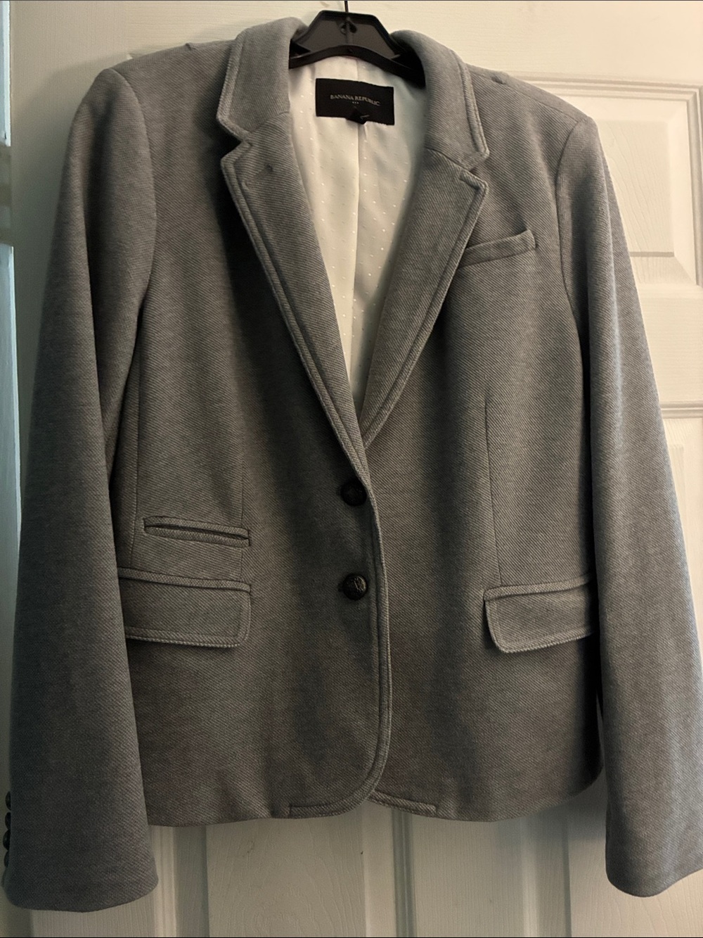 Banana Republic Light Gray Women's Tailored Blazer